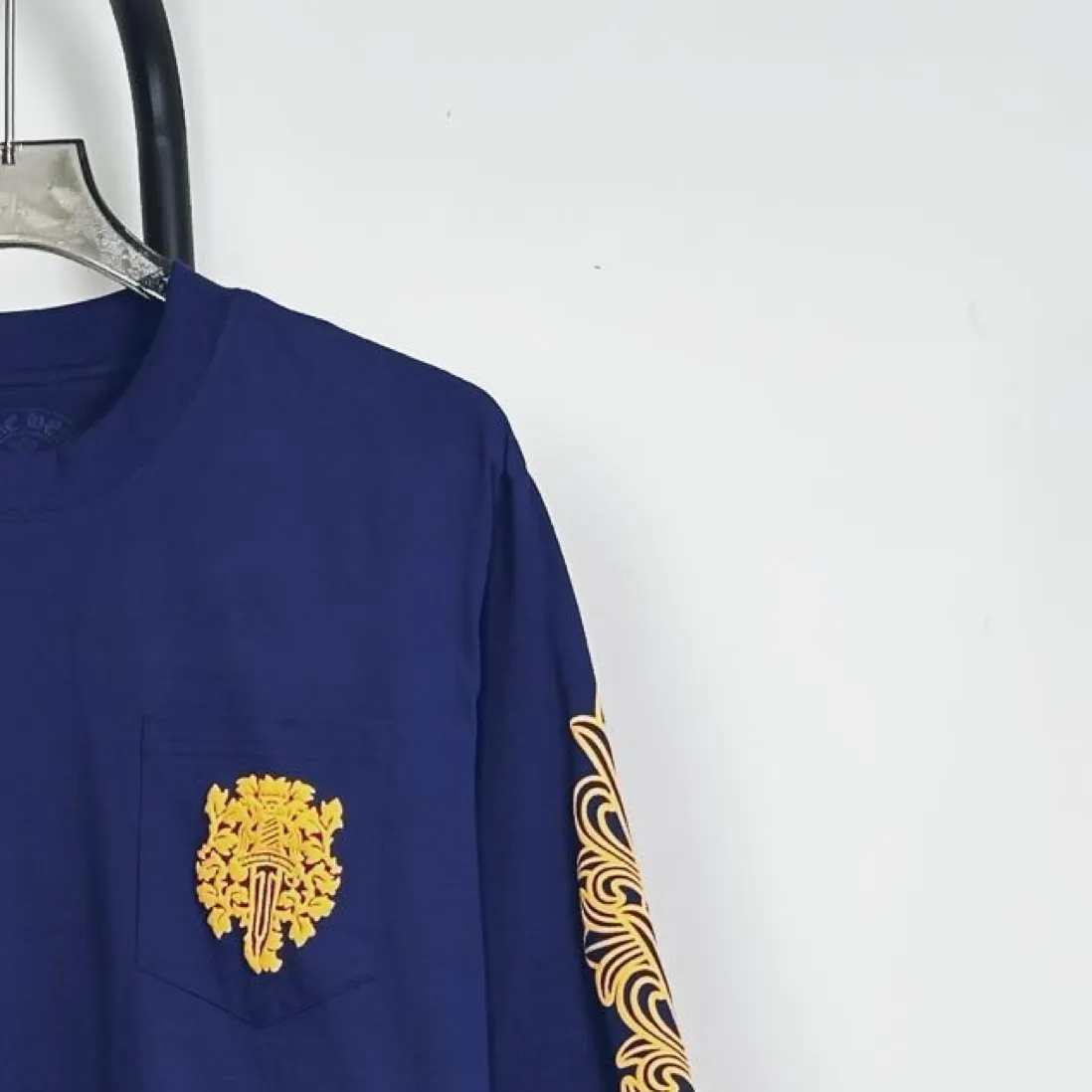 :BB 36 Chrome Hearts CH 2026 Authentic 0 Quality os 0 ：Navy Blue Light Blue Sizes: S M L XL